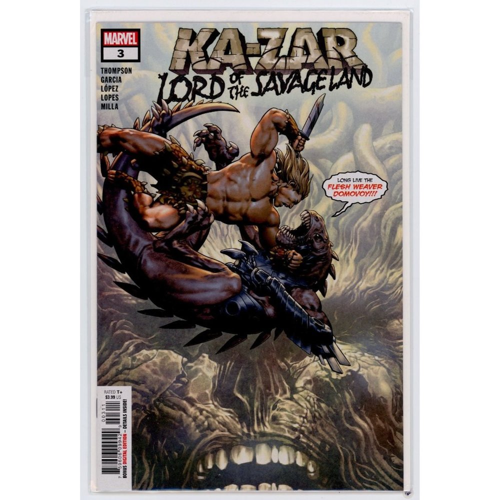 KA-ZAR LORD OF THE SAVAGE LAND #3A, MARVEL COMICS, ©2022, Cover by Jesus Saiz